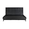 Armen Living Carnaby King 3 Piece Bedroom Set in Black Brushed Oak Wood SETCFBDBLKG3A - alternate 2